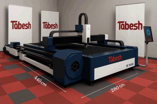 دستگاه برش لیزر فلزات دو کاره برش ورق و لوله